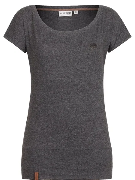 Naketano Tricou Wolle metalic gri