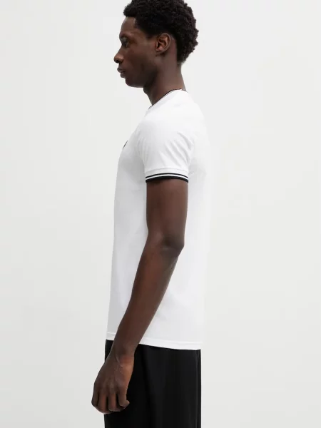 Koszulka FRED PERRY Twin Tipped T-Shirt White S biała