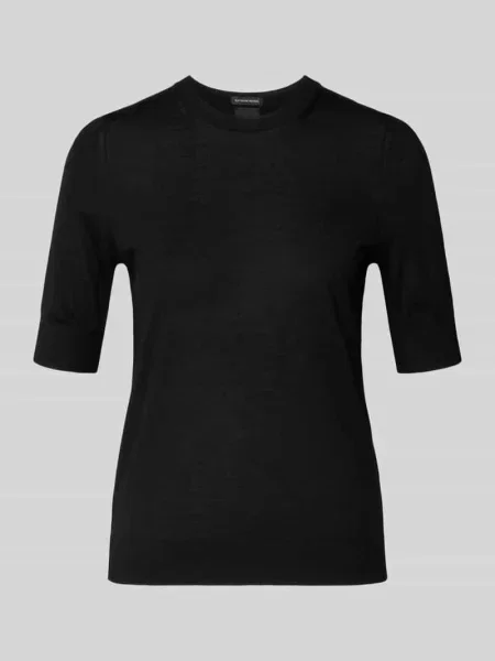 BOSS t-shirt wełniany czarny