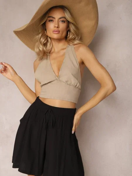 Pantaloni scurți Other cu talie înaltă scurte negru