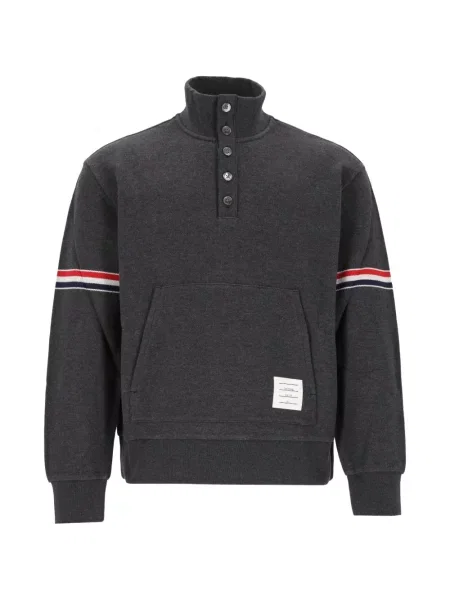 Pulover Thom Browne cu dungi gri
