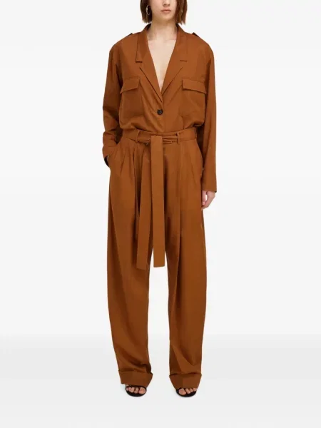 Pantaloni Ferragamo maro