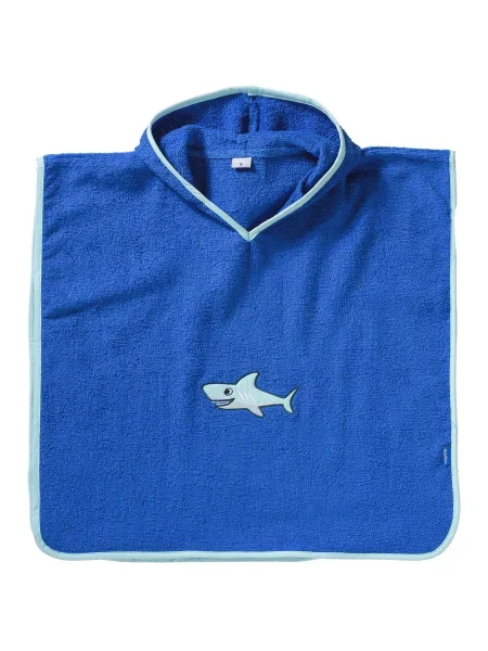 PLAYSHOES Halat de baie Hai albastru / deschis gri