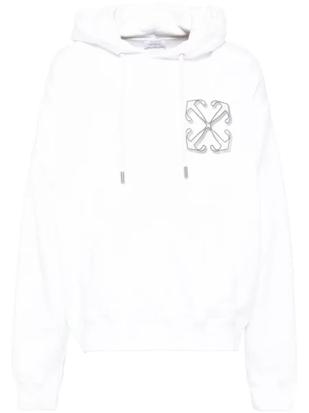 Hanorac cu glugă Off-white alb