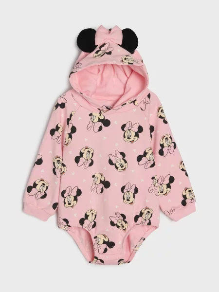 Sinsay Body s kapucí Minnie Mouse růžová