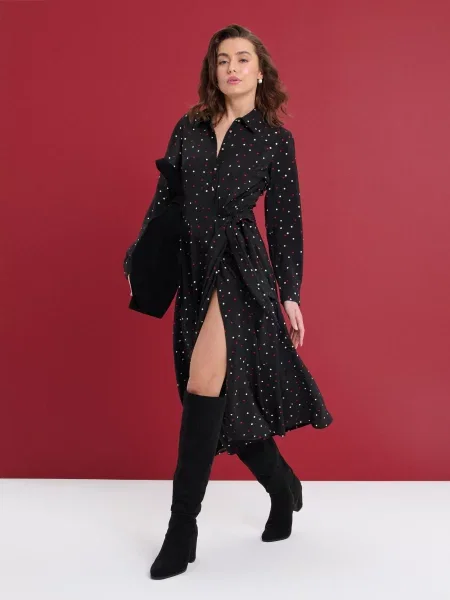 Сукня з декоративним зав’язуванням із в’язкозою різнобарвний