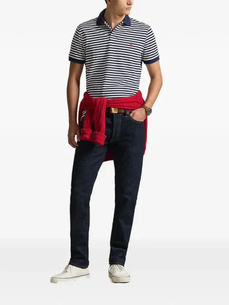 Bőr húzózsinór pólóing Polo Ralph Lauren barna