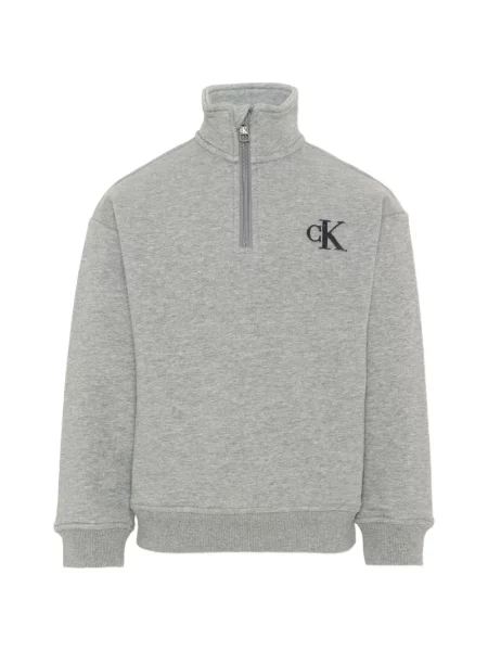Bluza rozpinana dziecięca Calvin Klein szara