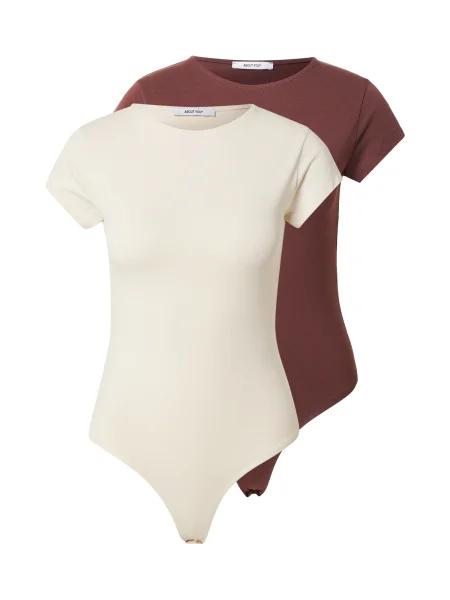 ABOUT YOU Tricou body Ellinor / maro bej