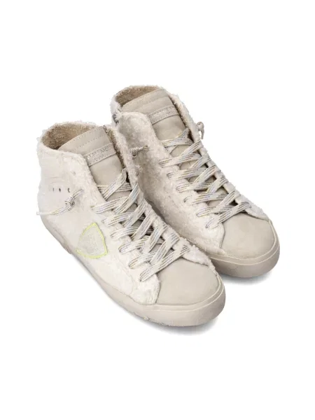 Buty do tenisa Philippe Model zamszowe do tenisa białe