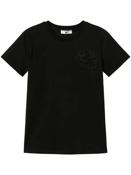 Tricou Twinset cu broderie negru