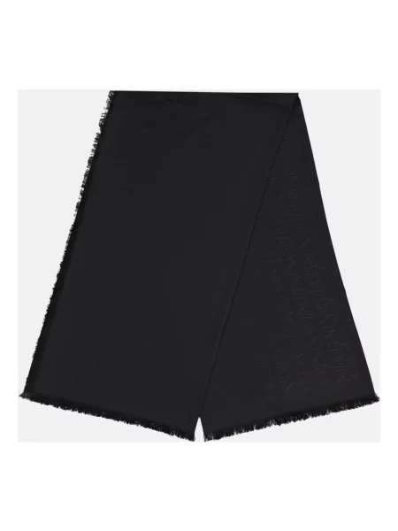 Szal Saint Laurent wełniana czarna
