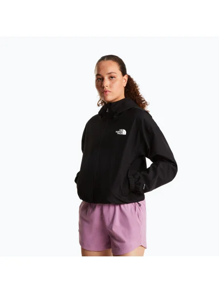 Kurtka przeciwdeszczowa The North Face Quest Mono Cropped tnf black czarna