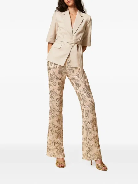 Pantaloni Twinset cu paiete