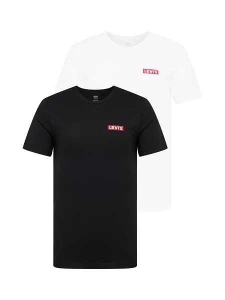 LEVI'S Tricou roșu / negru alb