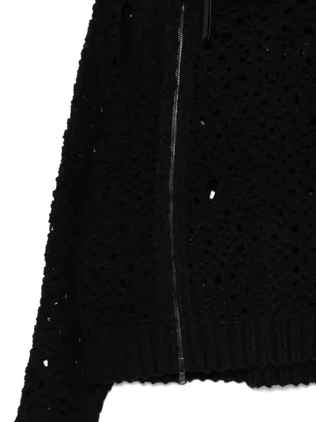 Svetr The Viridi-anne se síťovinou černý