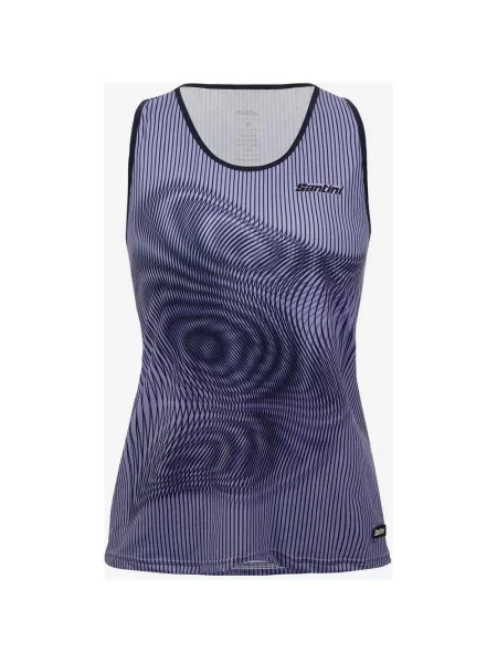 Koszulka bez rękawów Santini Vortex Slim Fit L fioletowa
