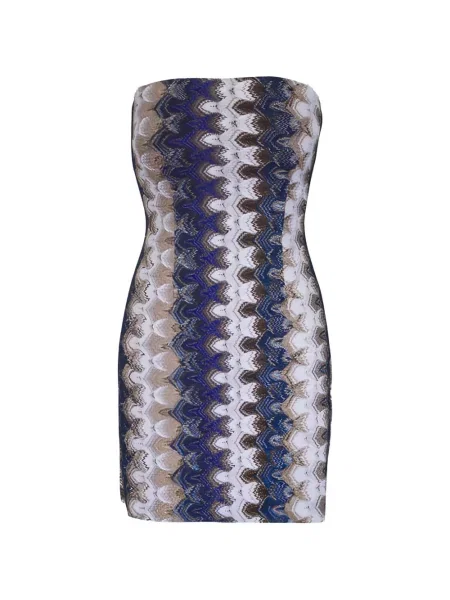 Mini šaty Missoni modrá