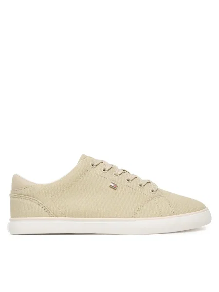 Sneakersy Tommy Hilfiger Th Low Profile Vulc Canvas béžová