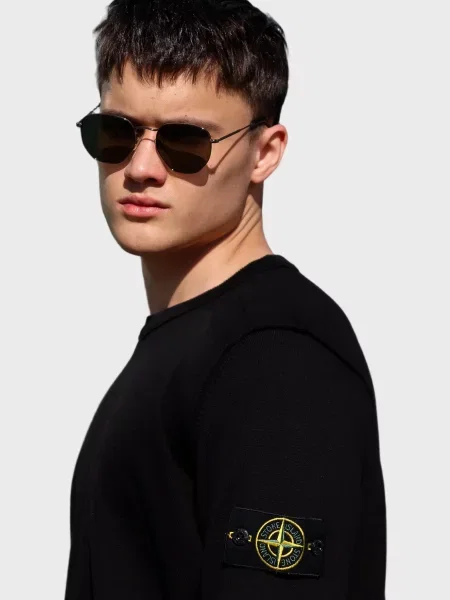 Свитшот Stone Island с камнями черный