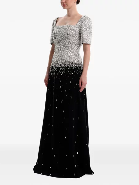 Rochie maxi Dina Melwani negru