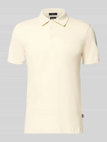 Koszulka polo o kroju regular fit z czystej bawełny model ‘PALOSH’ Boss białe