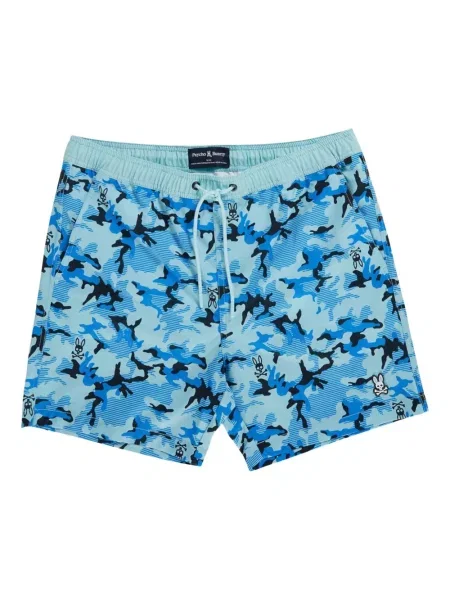 Spodní díl plavek Psycho Bunny s potiskem modrý