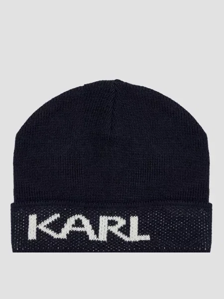 Шапка Karl Lagerfeld синяя