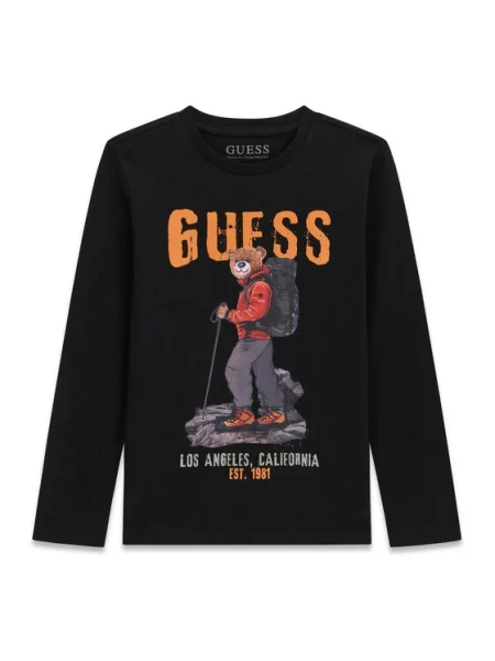 Μπλούζα Guess μαύρο