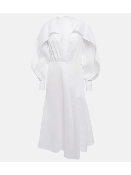 Rochie tip cămașă Jil Sander de costum alb