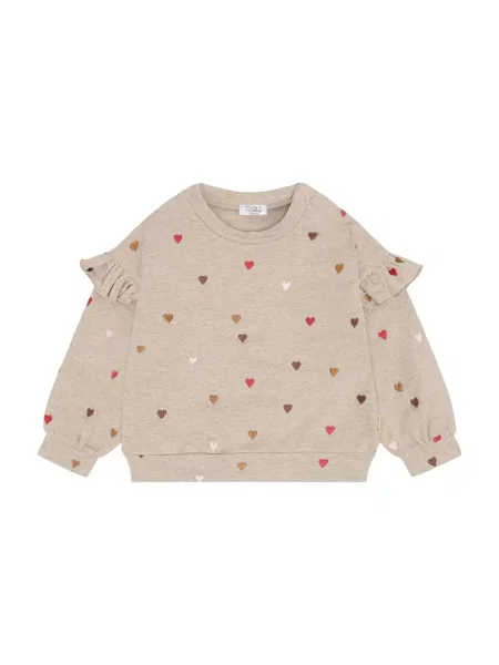 Hust & Claire Sweater majica Sicillia Heartbeat melange / smeđa / roza / crvena bež