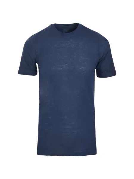 Tricou 120% Lino scurt albastru