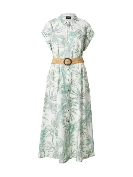S.Oliver Rochie tip bluză crem / pastel verde