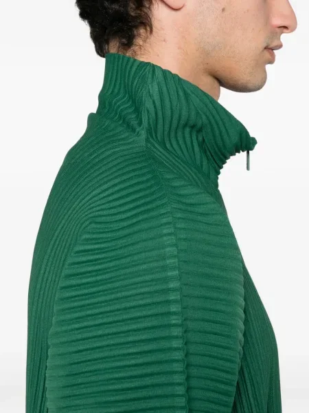 Плисирана тениска Homme Plissé Issey Miyake зелено