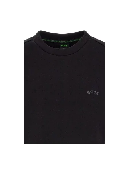 Sweter Hugo Boss klasyczny z dekoltem w kształcie litery U czarny