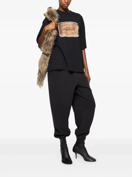 Botine Acne Studios din piele negru