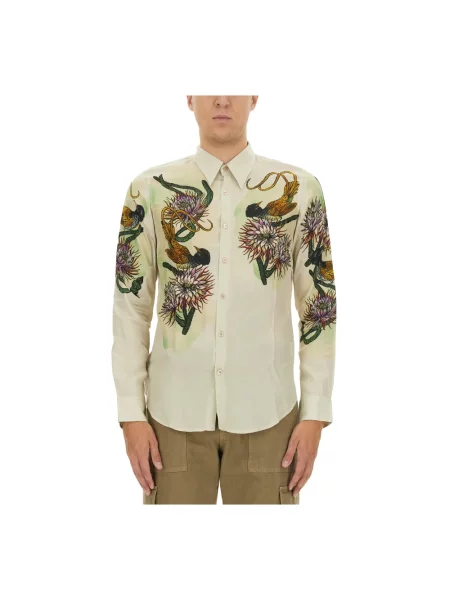 Koszula Dries Van Noten beżowa