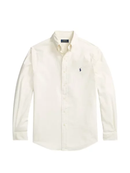 Tricou polo Polo Ralph Lauren cu autograf cu 5 buzunare în carouri gri