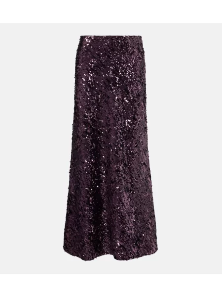 Fusta maxi Rabanne violet