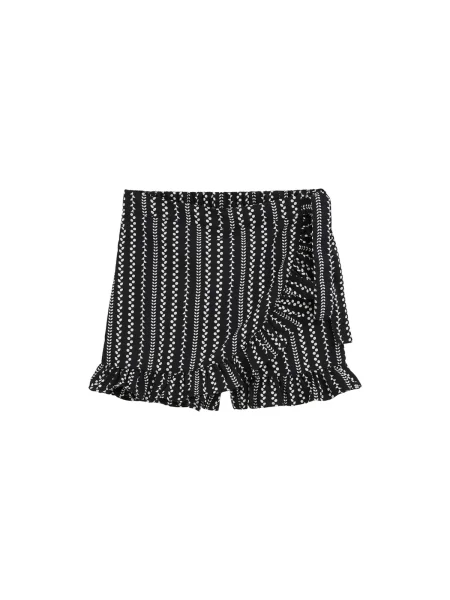 WE Fashion Pantaloni negru alb