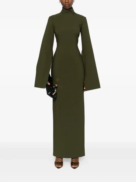 Rochie maxi Solace London de costum verde