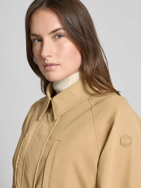 Kurtka o kroju relaxed fit z wykładanym kołnierzem model ‘Dani’ Save The Duck beżowa