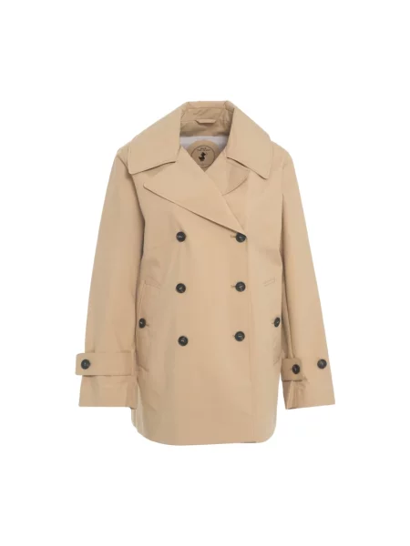 Trencz Save The Duck z autografem beżowy