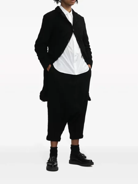 Kelnės Black Comme Des Garçons apkarpytas juoda
