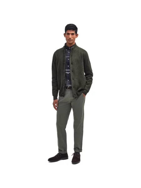 Sweter Barbour wełniany zielony