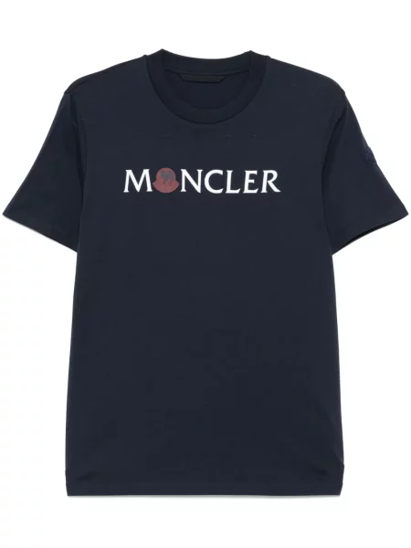Tricou Moncler cu imagine albastru