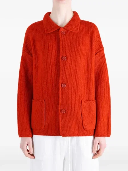 Cardigan Casey Casey tricotate chunky roșu
