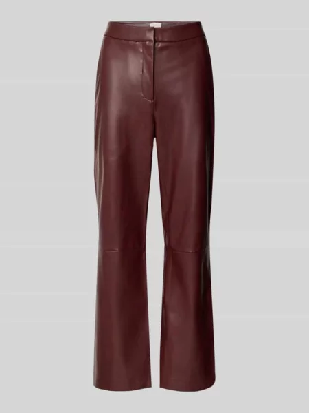 Spodnie z ekoskóry z bocznymi wpuszczanymi Calvin Klein Womenswear