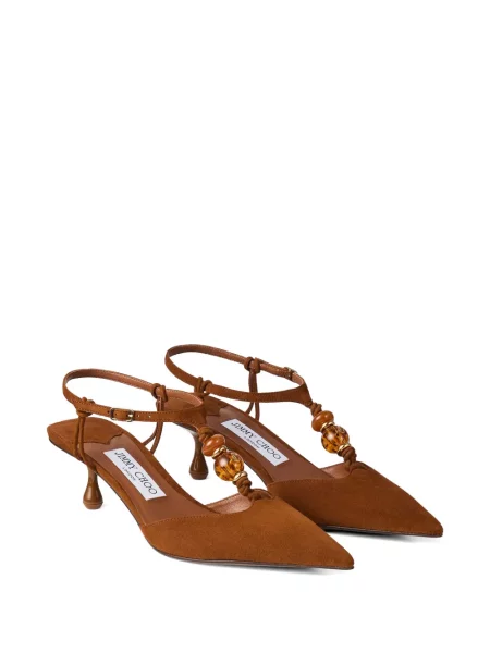 Pantofi cu toc Jimmy Choo maro