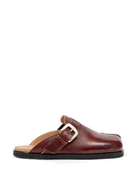 Papuci tip mules Maison Margiela cu cataramă maro
